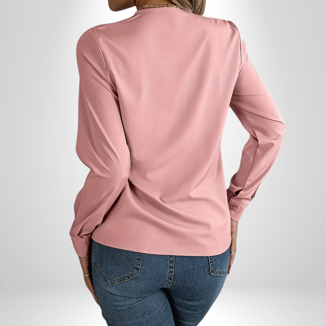 Lizzy | Elegant V-Neck Blouse
