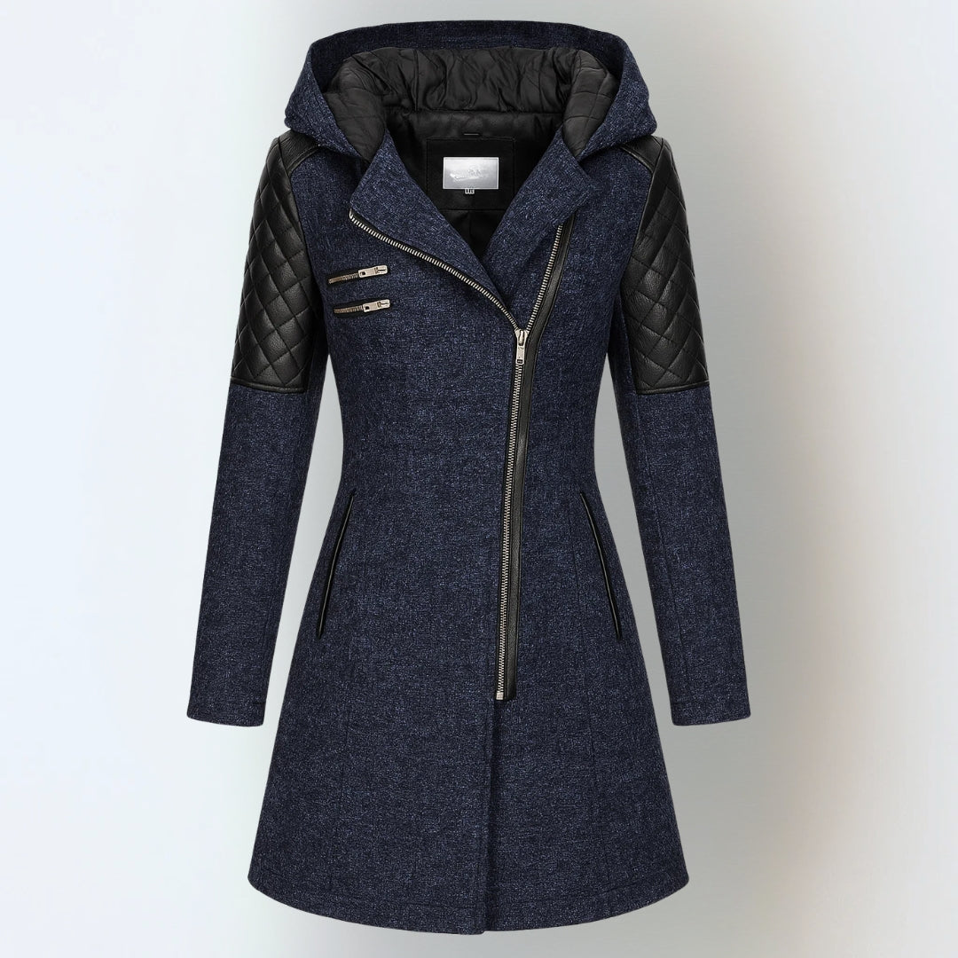 Jasneet | Longline Winter Hooded Jacket