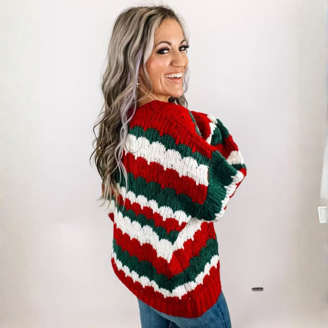 Averie | Striped Knit Sweater