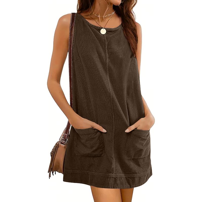 Victoria | Corduroy Overall Dress