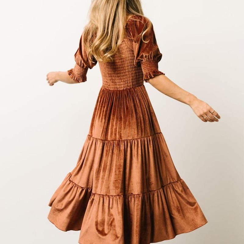 Melody | Square Neck Puff Sleeve Dress