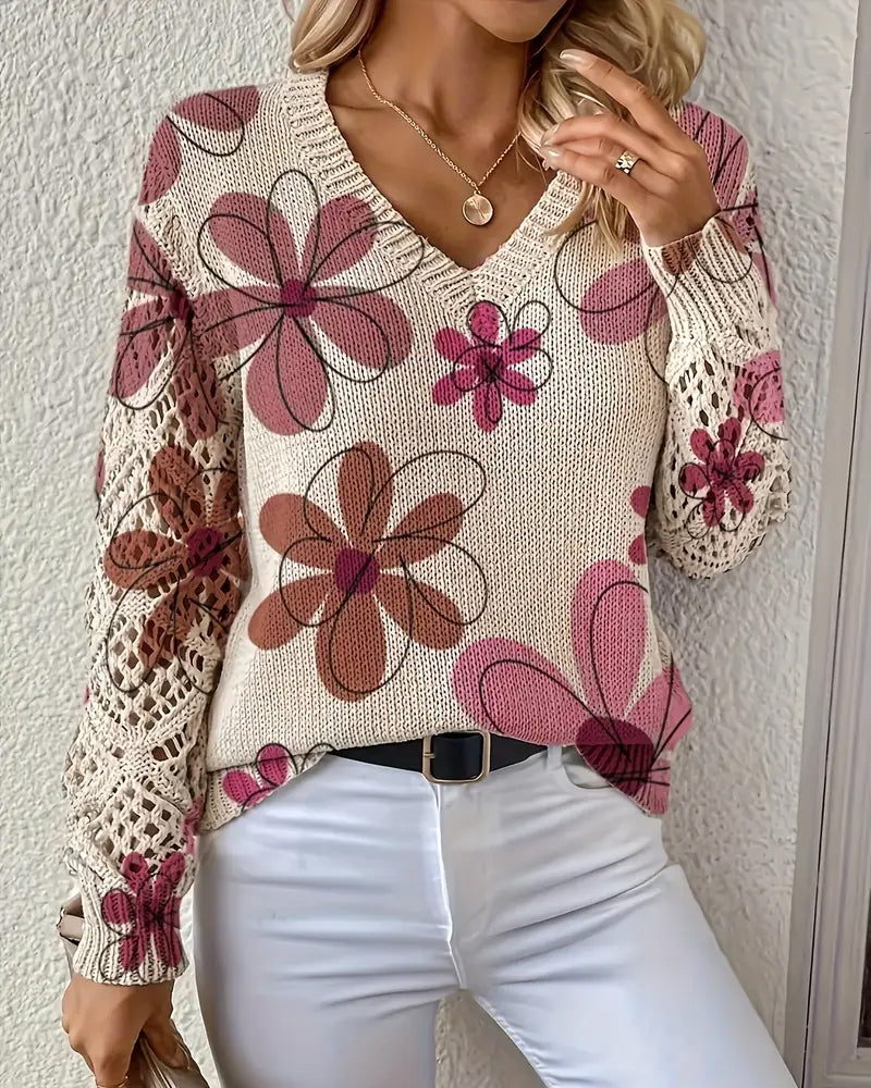 Cynora | V-Neck Knit Sweater