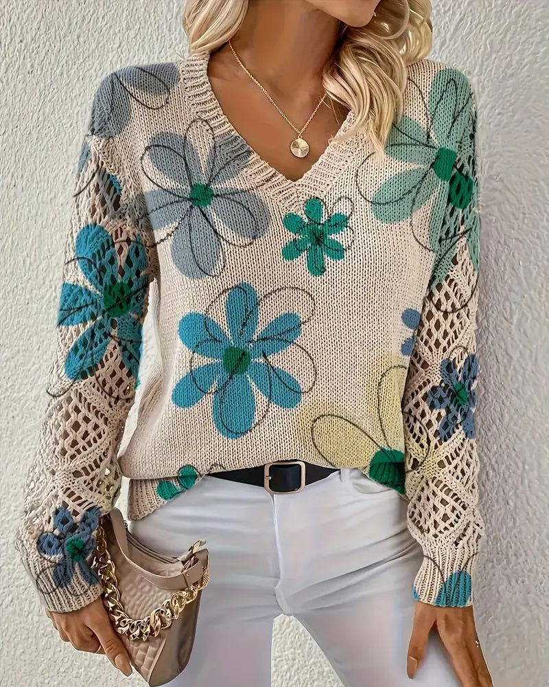 Cynora | V-Neck Knit Sweater