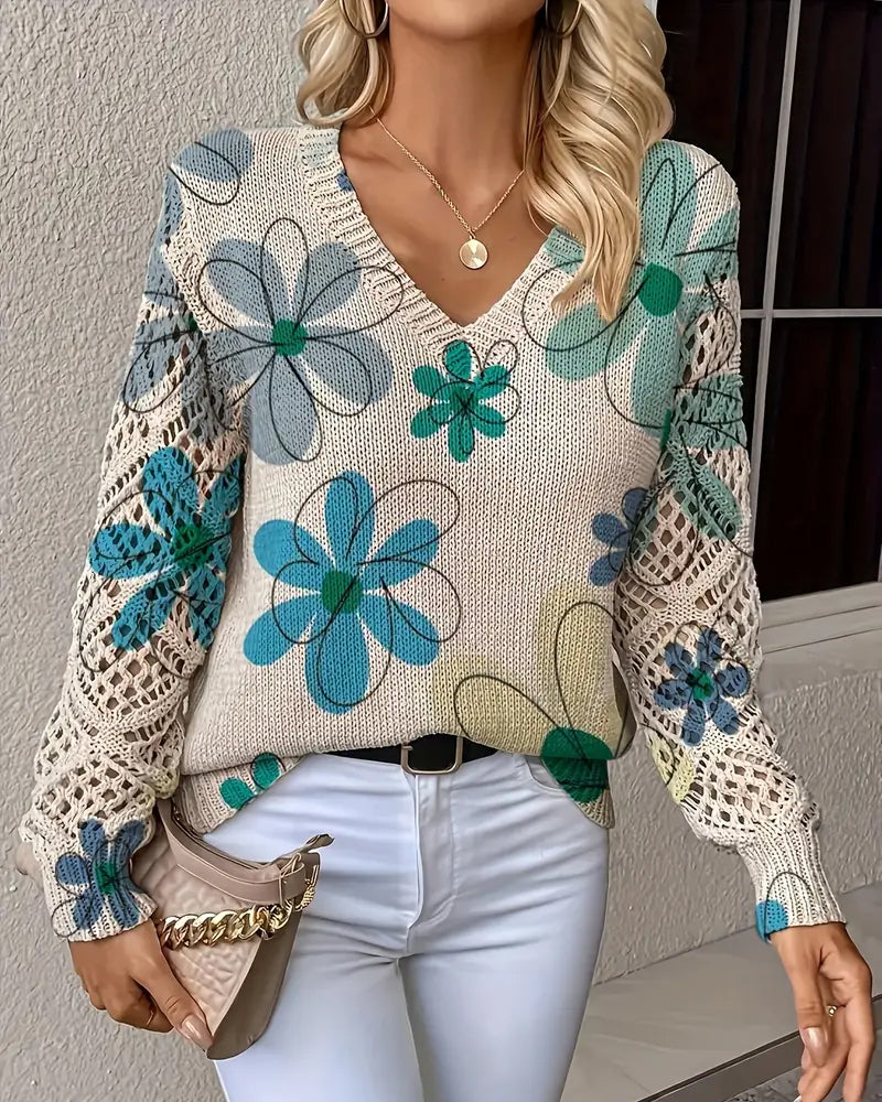 Cynora | V-Neck Knit Sweater