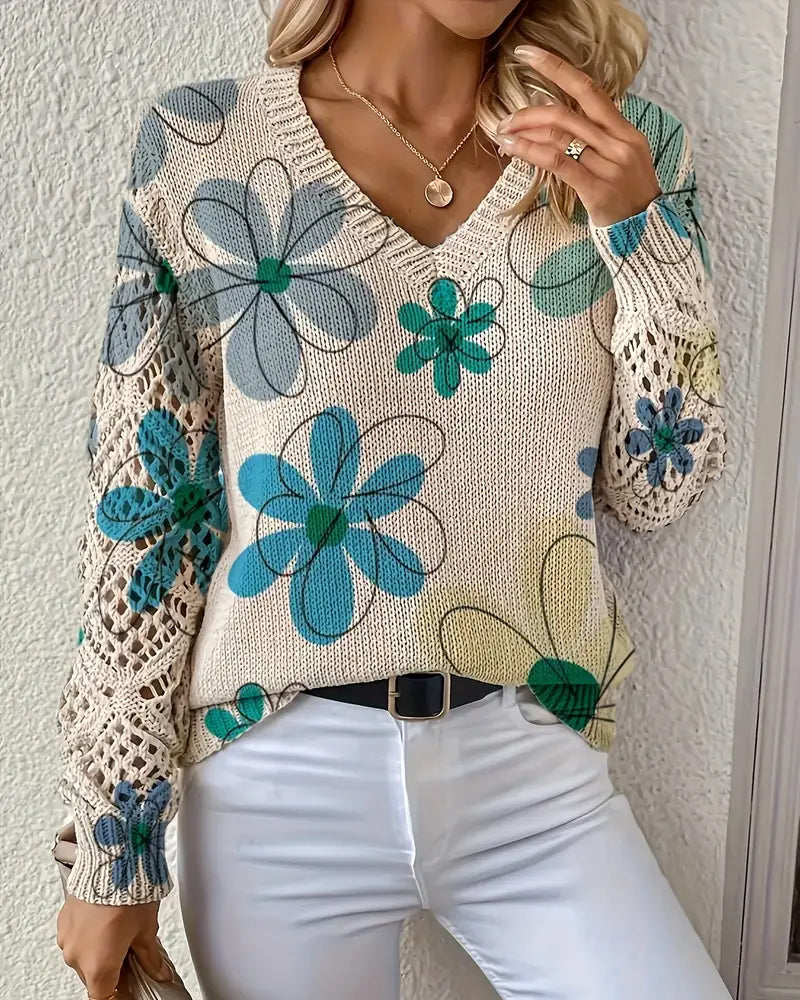 Cynora | V-Neck Knit Sweater