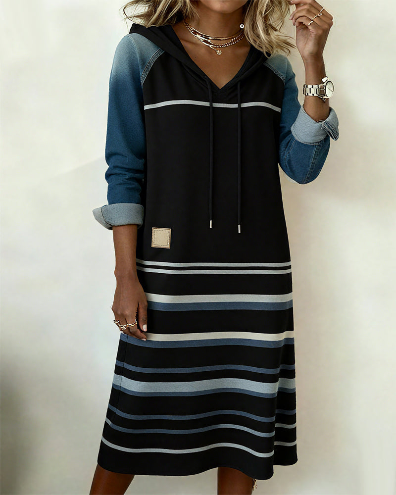 Amarra | Striped Hooded Dress