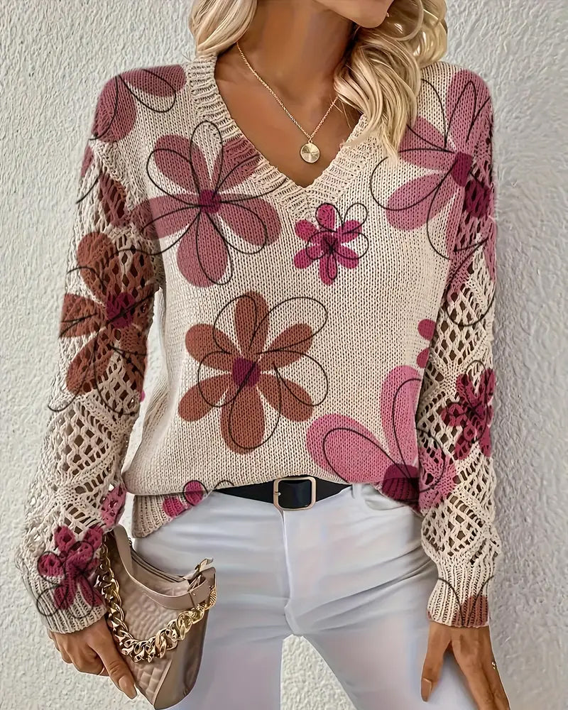 Cynora | V-Neck Knit Sweater