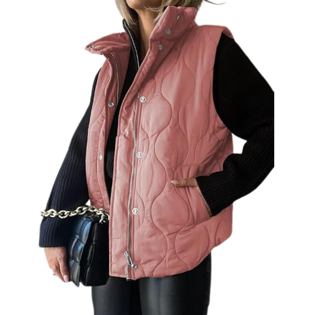 Reese | Oversized Lightweight Quilted Puffer Vest