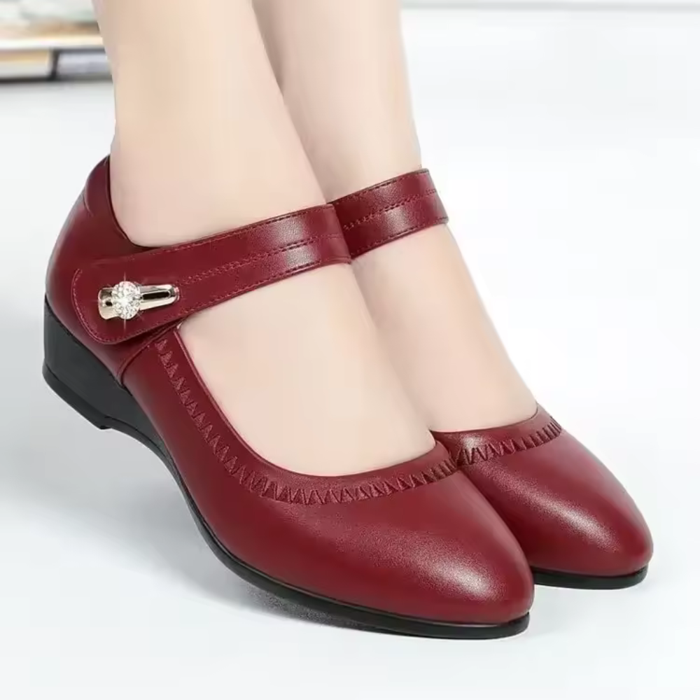 Marie | Strap Wedge Pumps