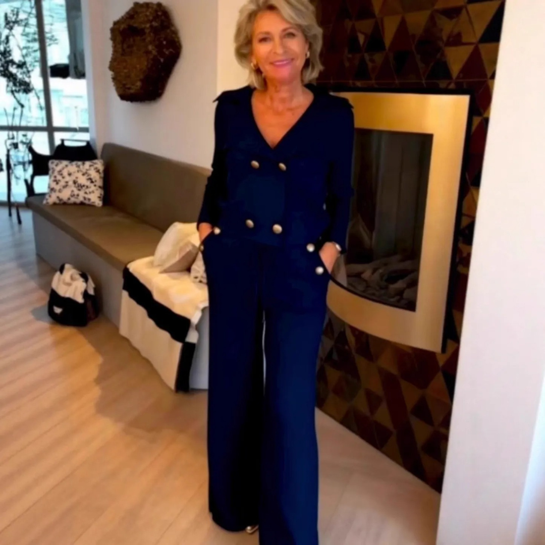 Madison | Elegant Button-Front Two-Piece Set