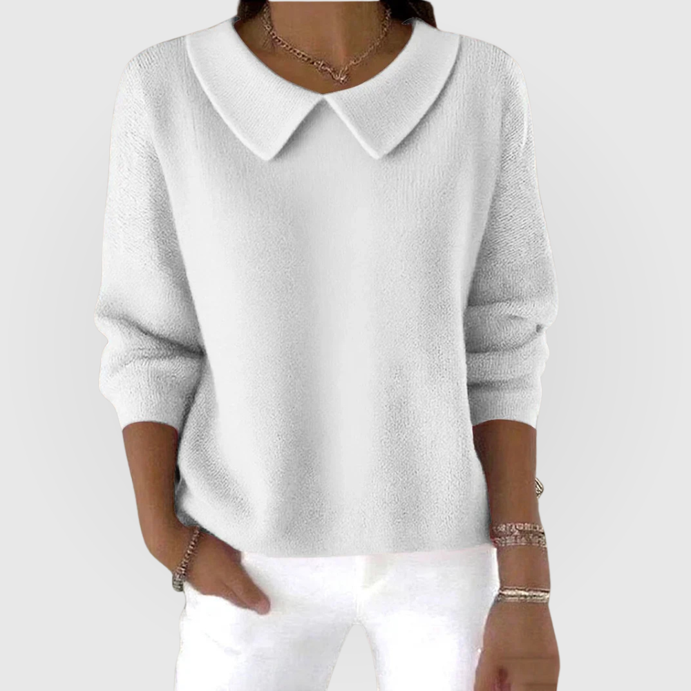 Gen | Collared Knit Top