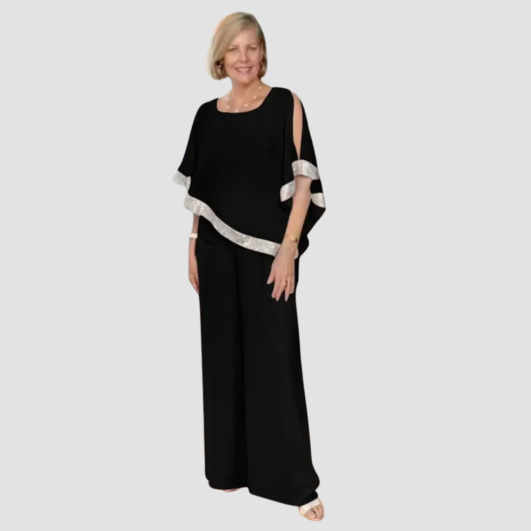 Evelina | Chic Wide-Leg Two-Piece Set