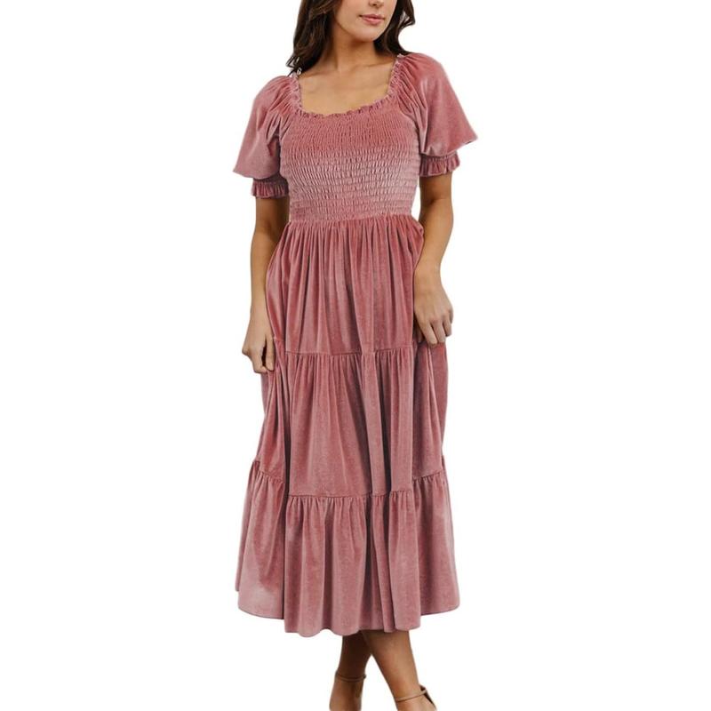 Melody | Square Neck Puff Sleeve Dress