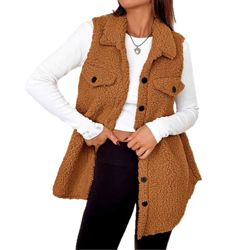 Vionna | Warm Sherpa Vest Jacket