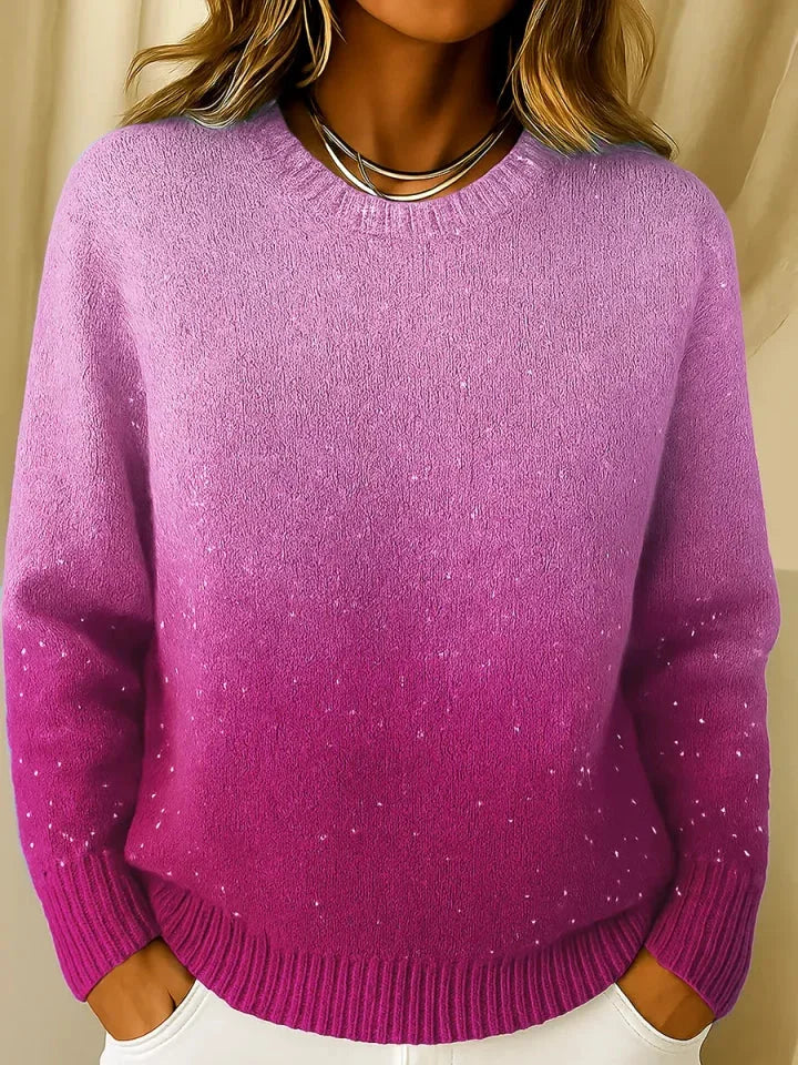 Izabell | Sparkle Gradient Knit Top