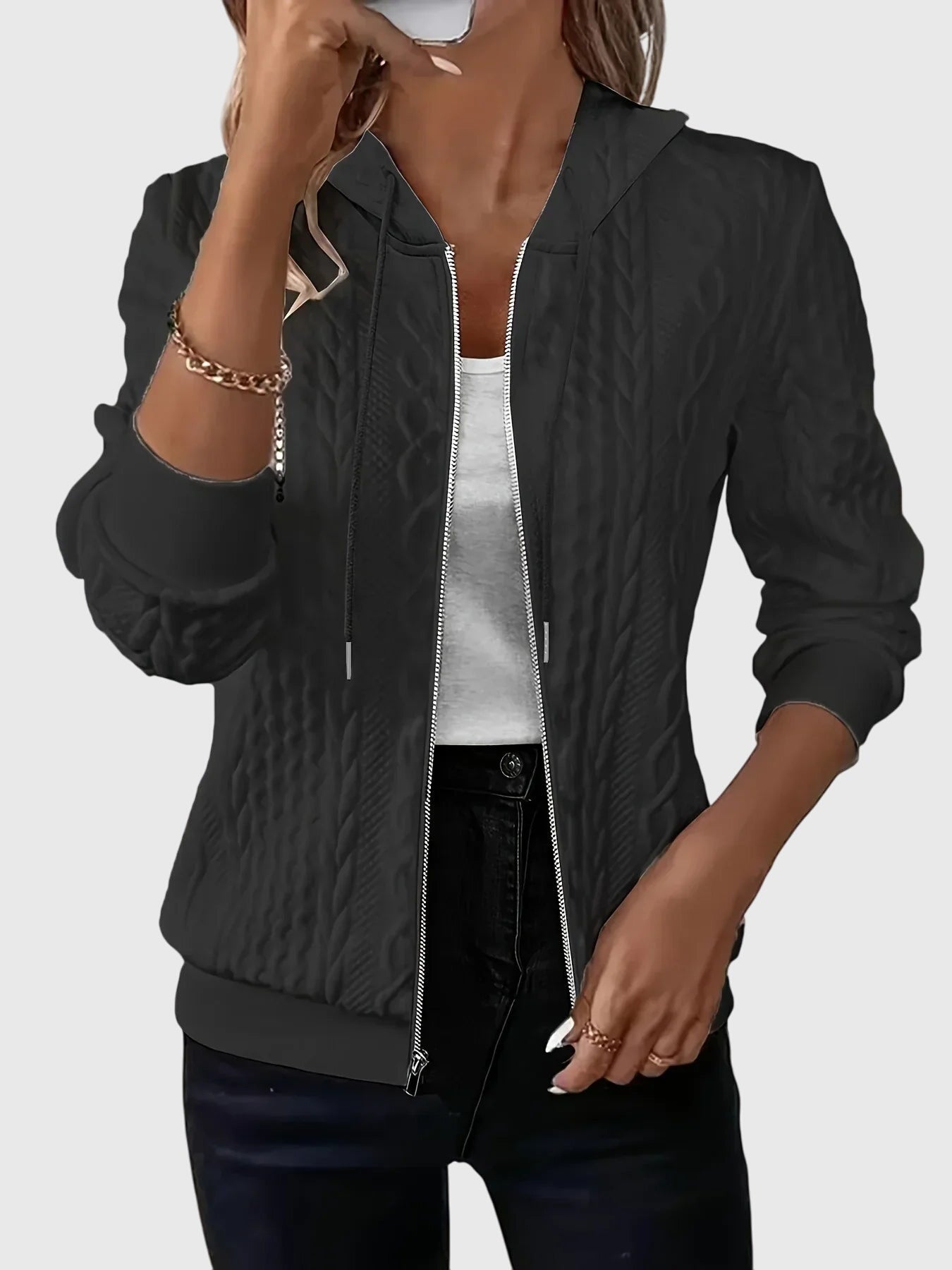 Lena | Hoodie with zipper