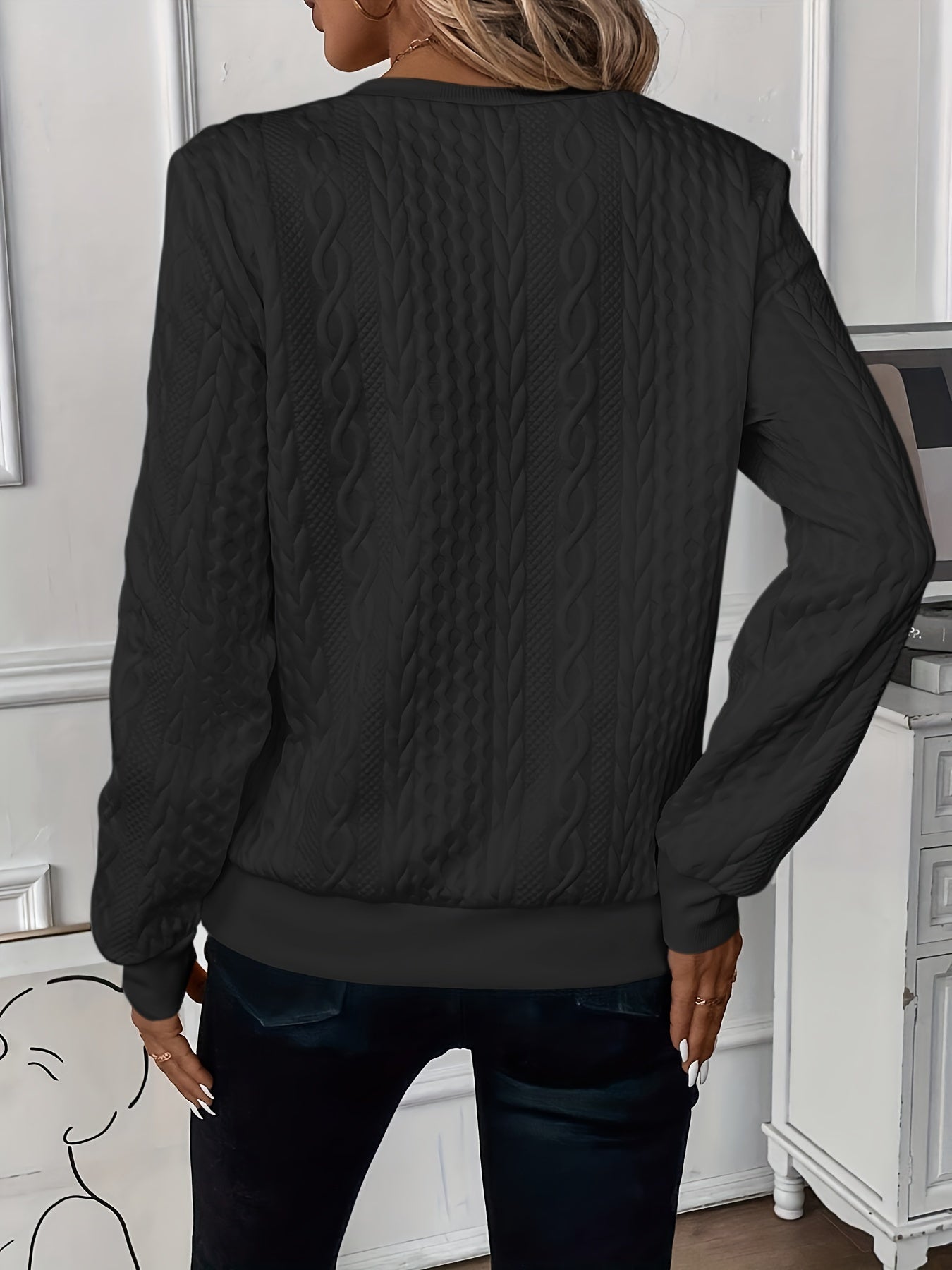 Camille | Cable Knit Zip Sweater