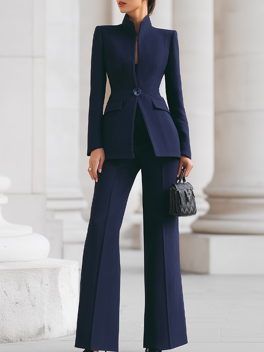 Darci | Elegant Two-Piece Tailored Pantsuit Set