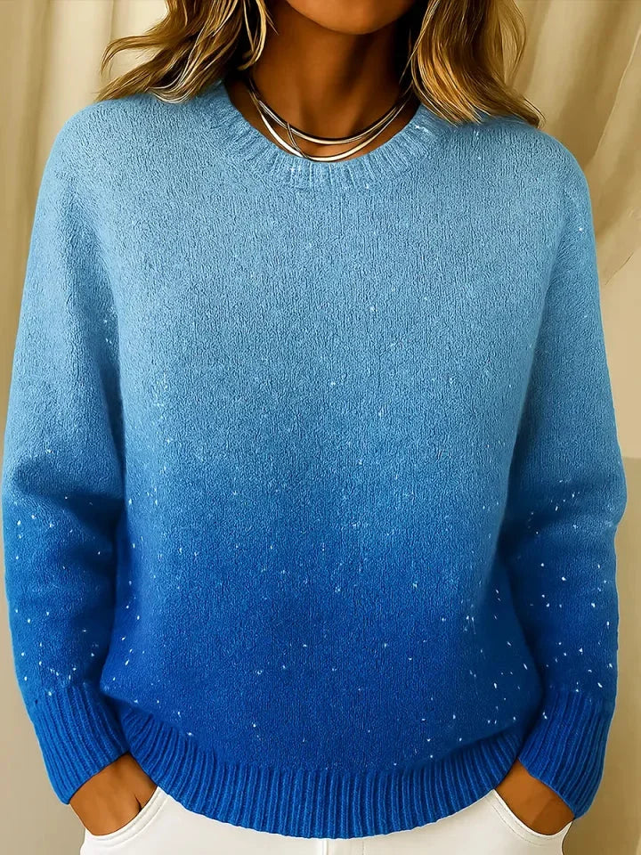Izabell | Sparkle Gradient Knit Top