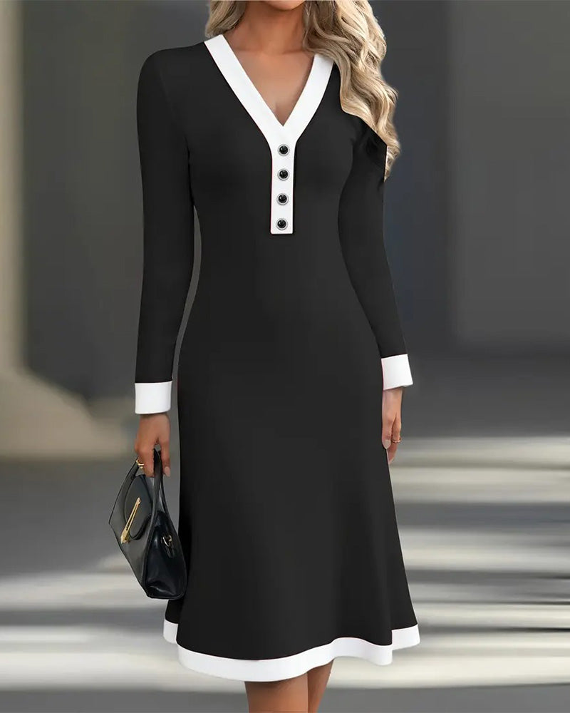 Kaylin | Stylish Long-Sleeve Dress