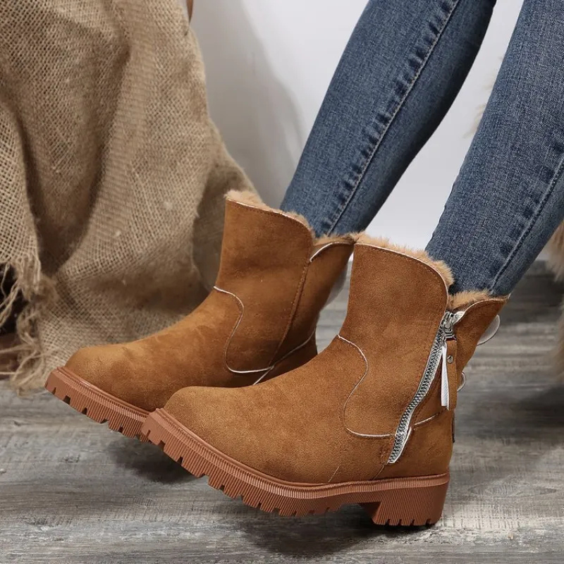 Luisa | Cozy Side Zipper Boots