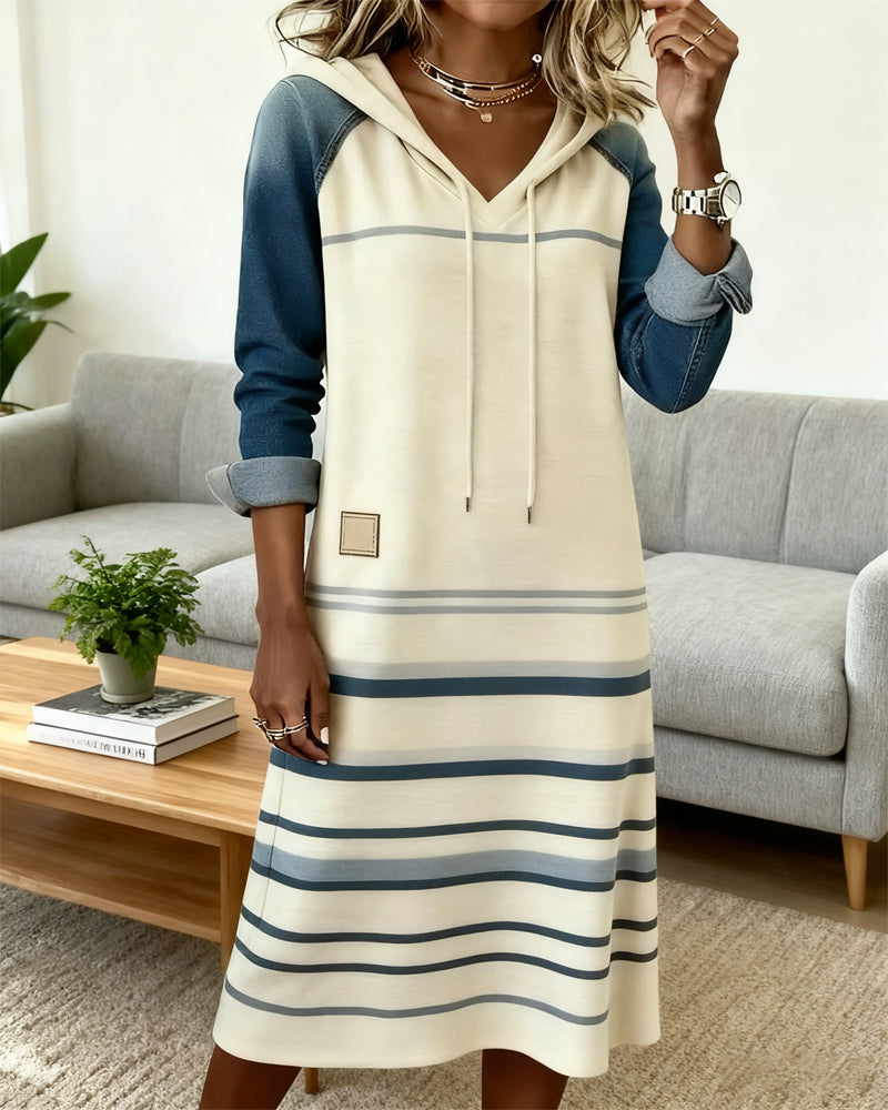 Amarra | Striped Hooded Dress