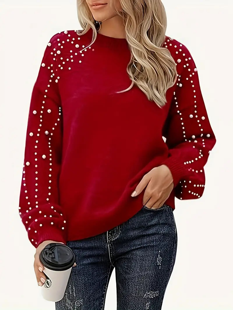 Quinlee | Pearl Knit Sweater