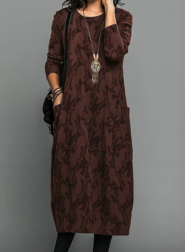 Corina | Round Neck Casual Winter Dress