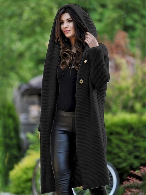 Kinsley | Textured Hooded Cardigan