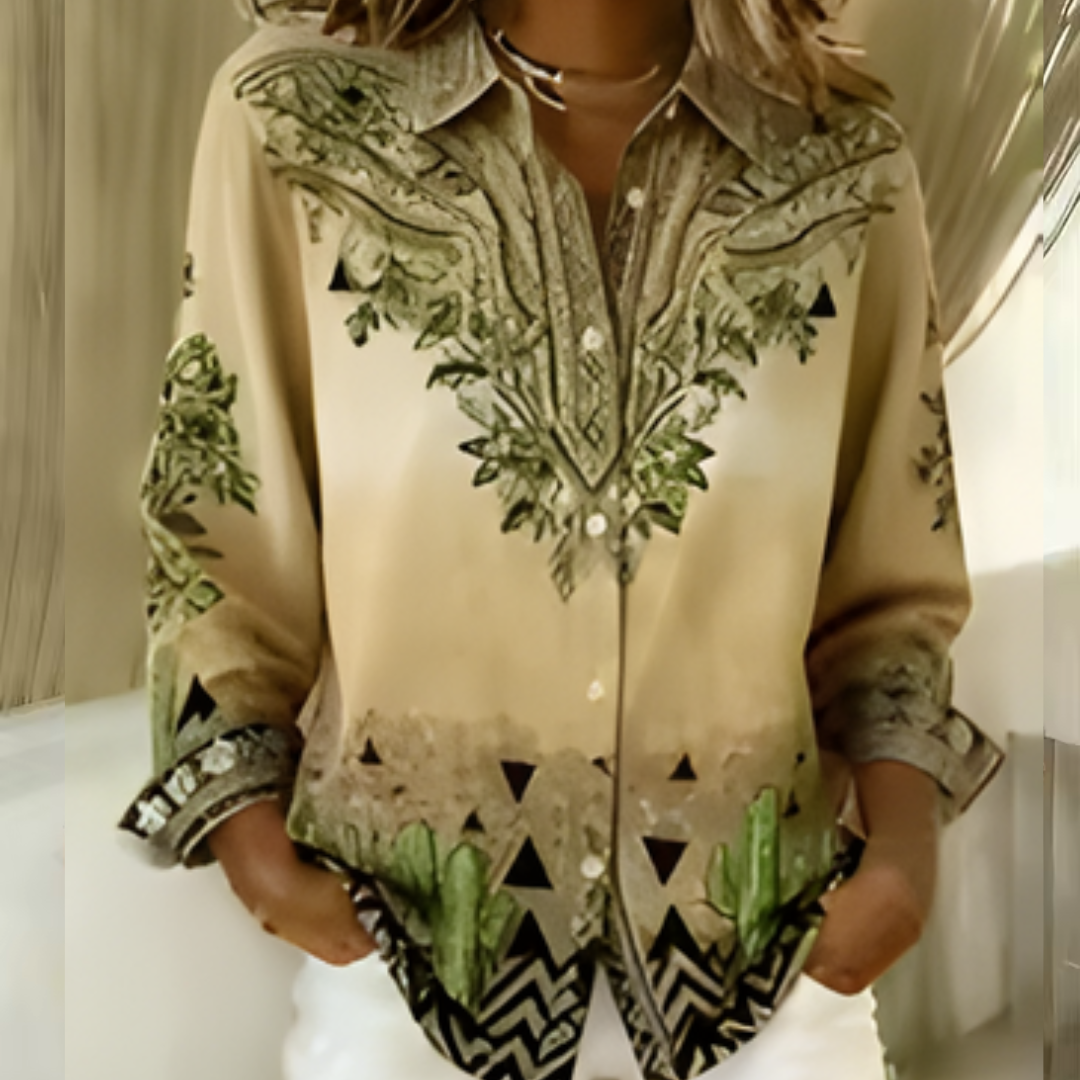 Isabella | Floral Bohemian Shirt Blouse
