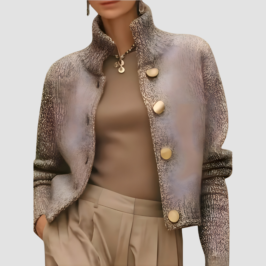 Nayana | Chic Textured Button Jacket