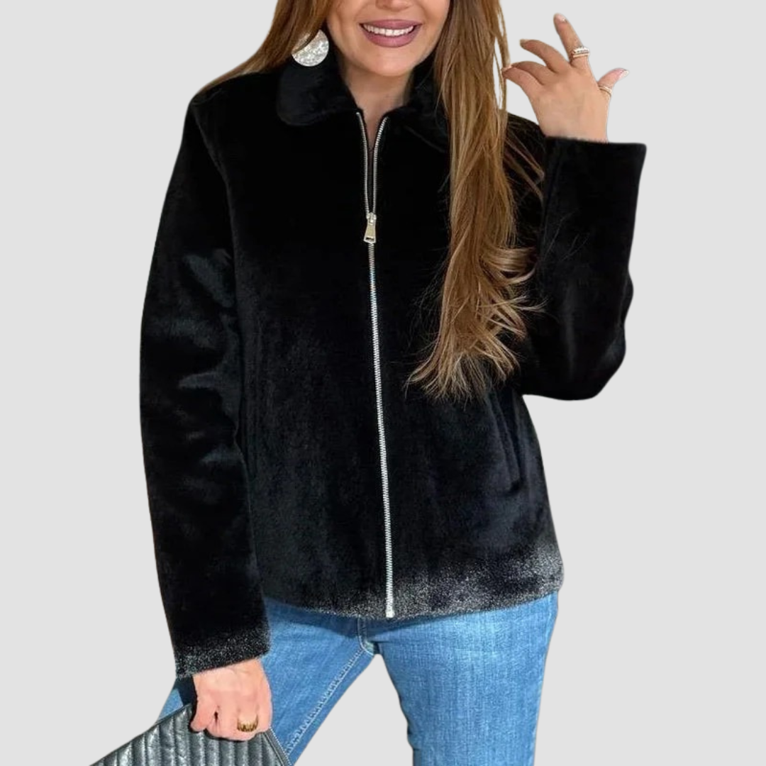 Arden | Zip-Up Coat with Lapel Collar