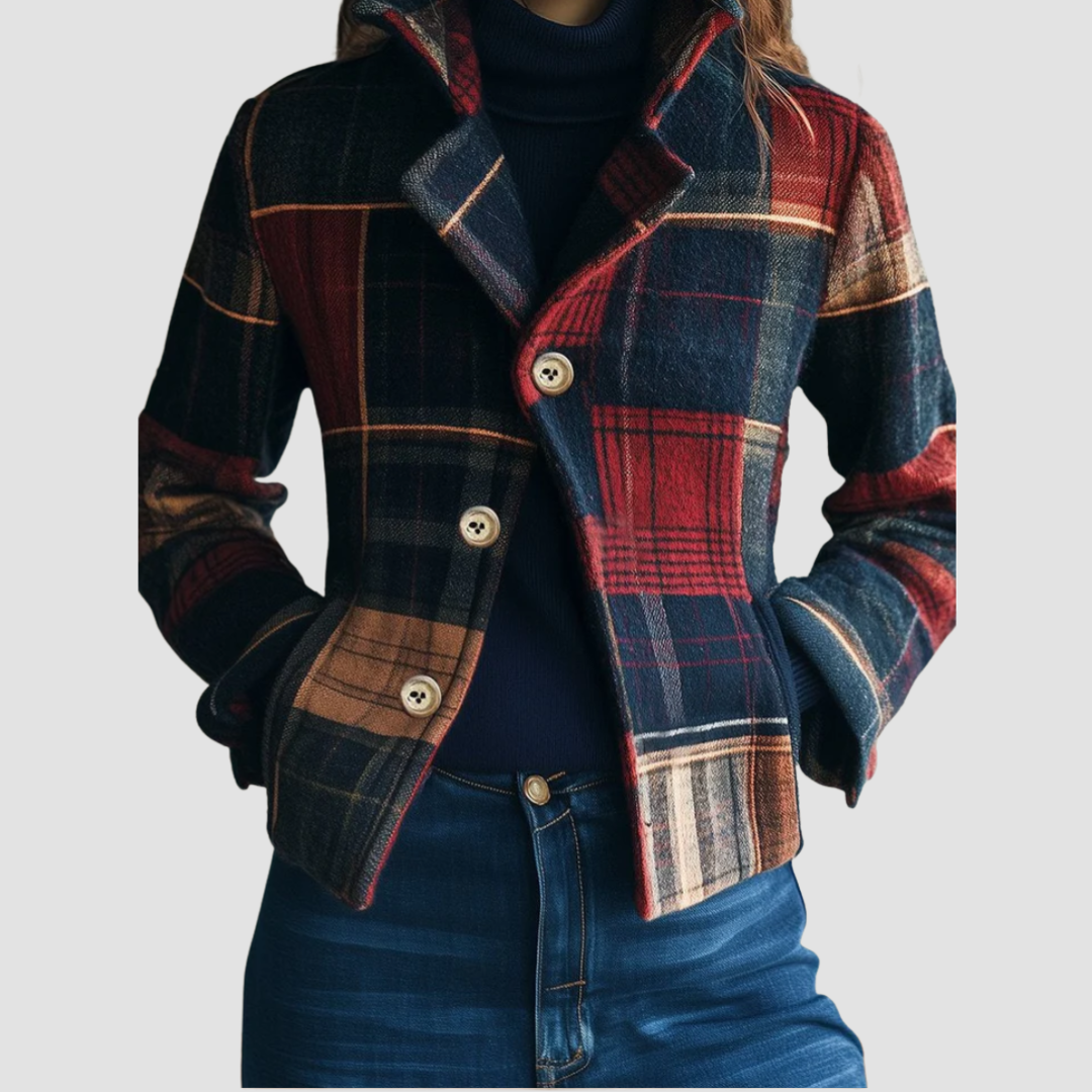 Sarah | Classic Plaid Jacket