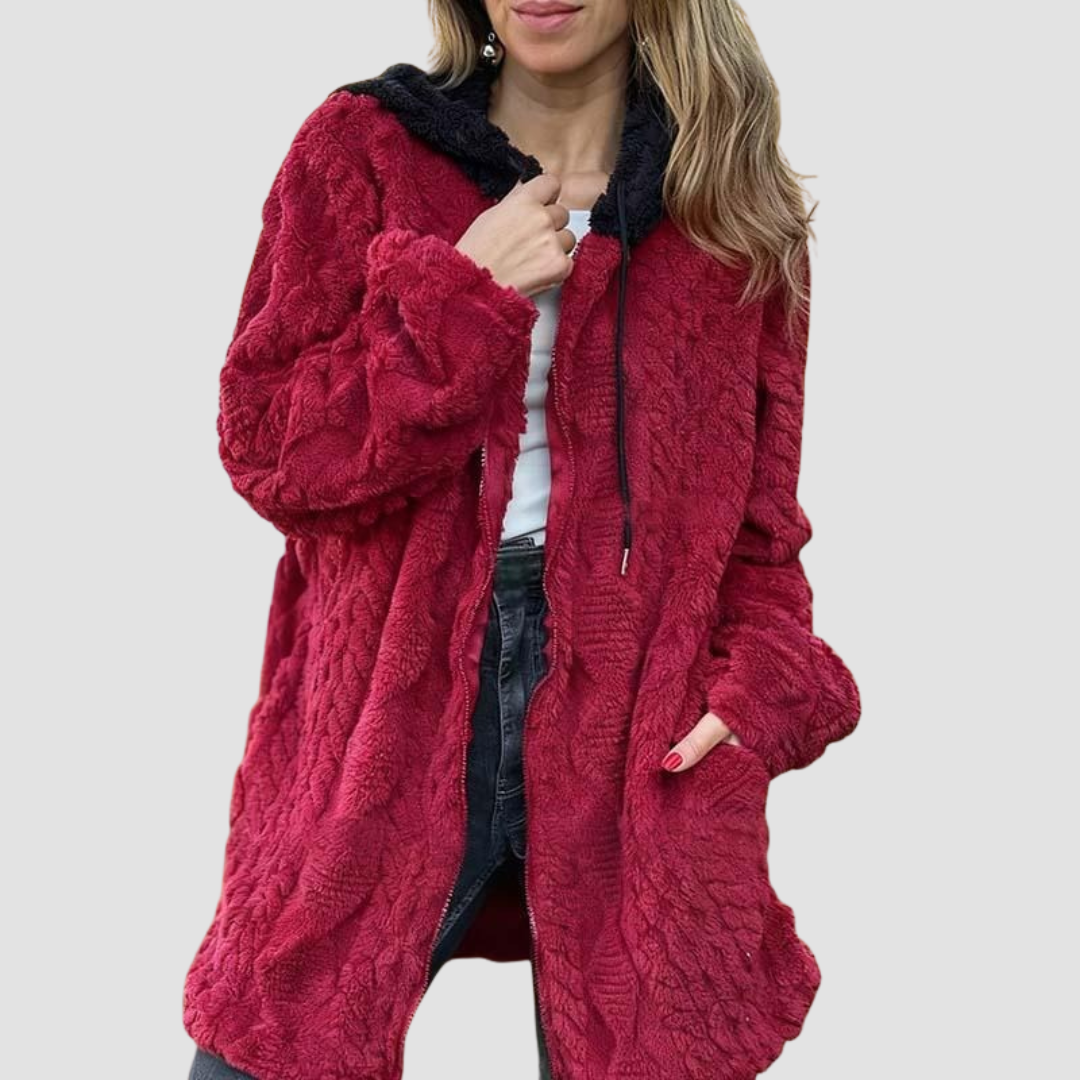 Emily | Textured Jacquard Coat