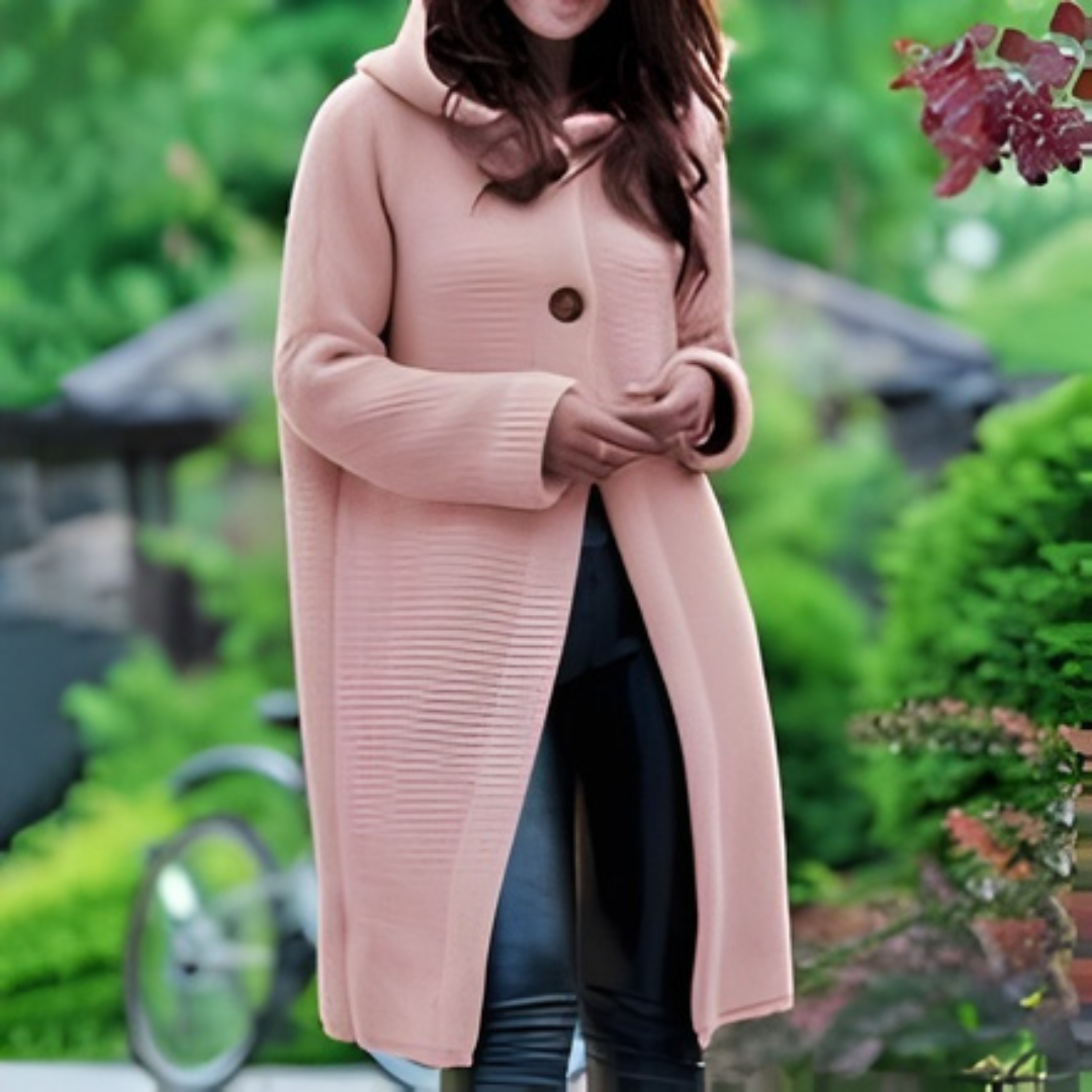 Kinsley | Textured Hooded Cardigan