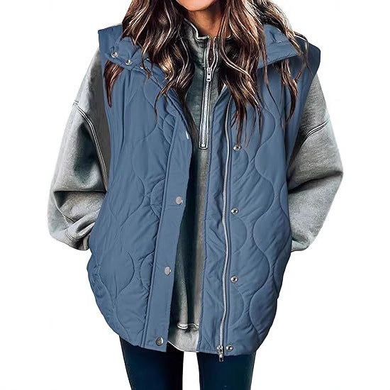 Reese | Oversized Lightweight Quilted Puffer Vest