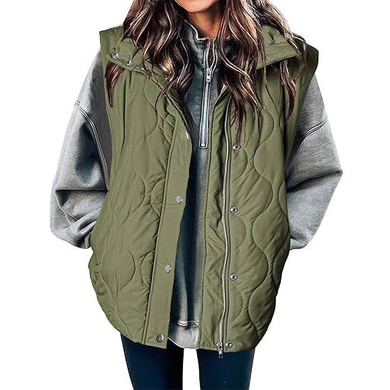 Reese | Oversized Lightweight Quilted Puffer Vest