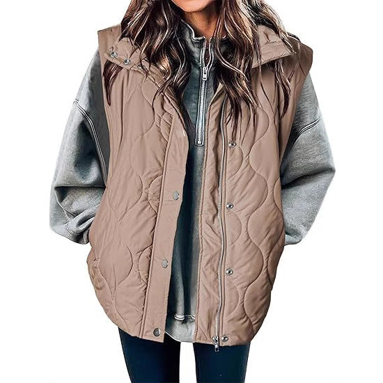 Reese | Oversized Lightweight Quilted Puffer Vest