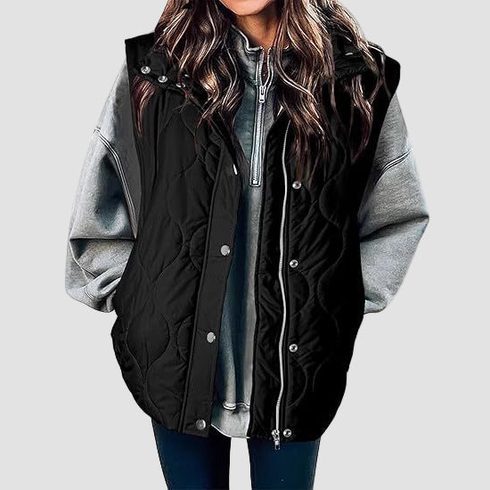 Reese | Oversized Lightweight Quilted Puffer Vest