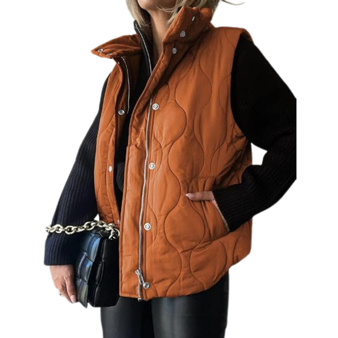 Reese | Oversized Lightweight Quilted Puffer Vest