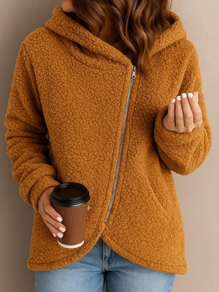 Wendie | Sherpa Fleece Zip Hoodie