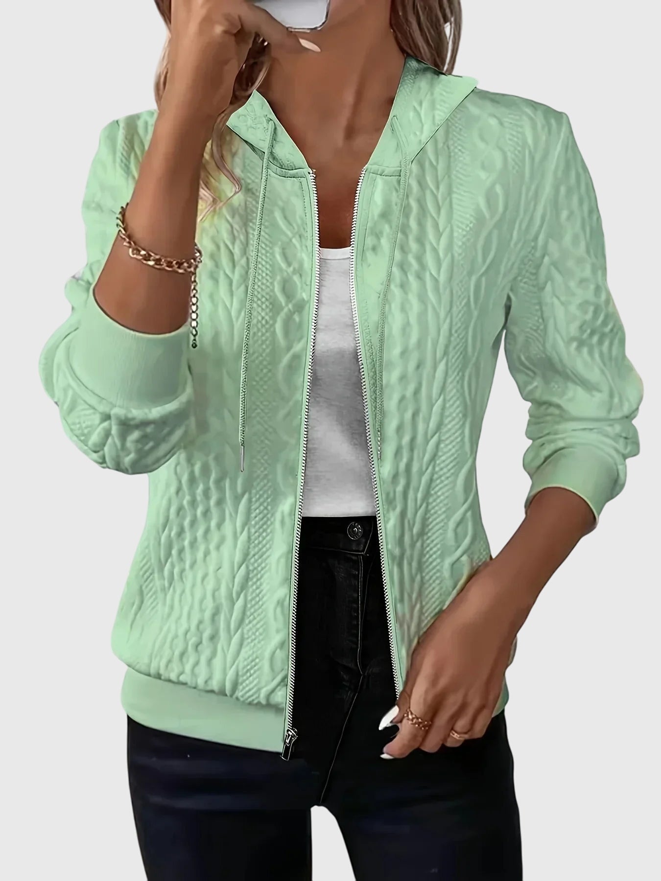 Lena | Hoodie with zipper