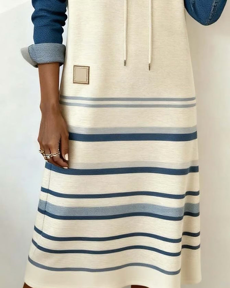 Amarra | Striped Hooded Dress
