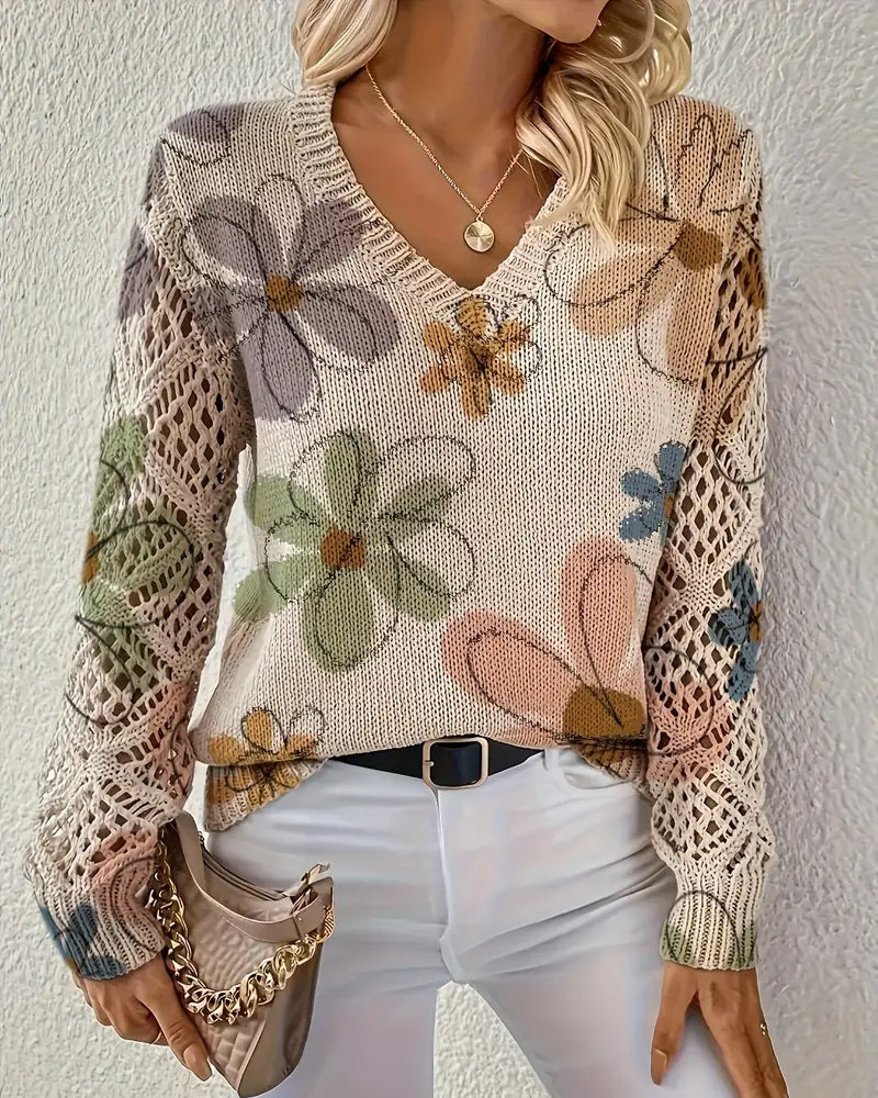 Cynora | V-Neck Knit Sweater