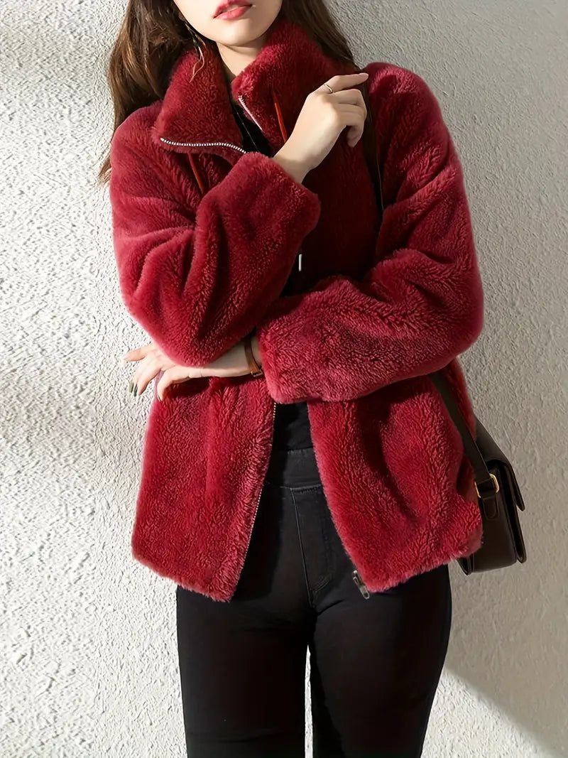 Maliza | Ultra-Soft Furry Fleece Jacket