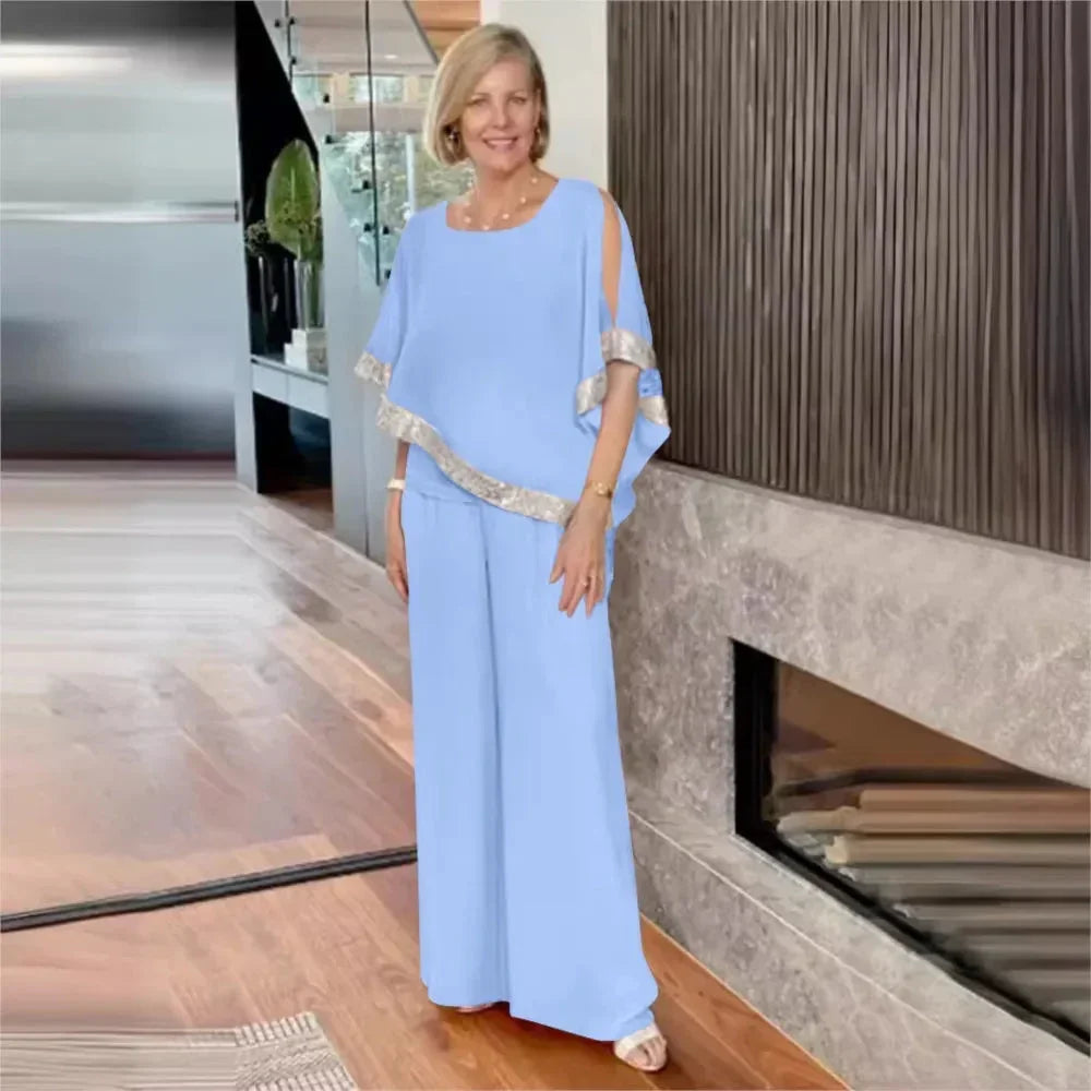 Evelina | Chic Wide-Leg Two-Piece Set