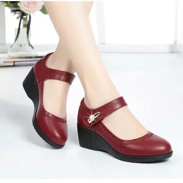 Marie | Strap Wedge Pumps
