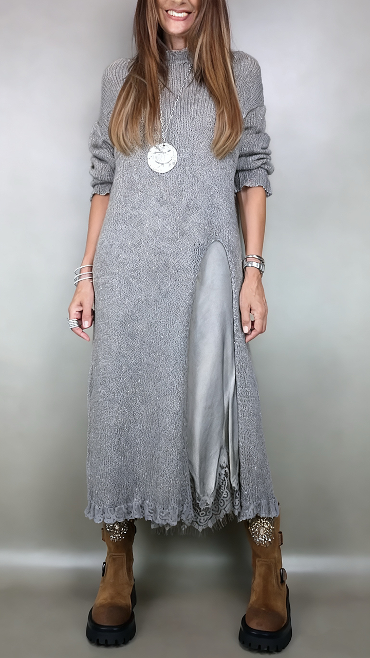 Jesika | Layered Knit Pullover Dress