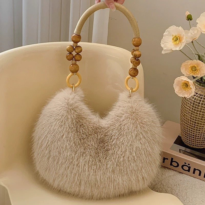 Lunare | Plush Dumpling Shoulder Bag