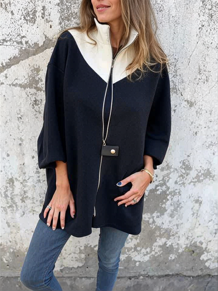 Francina | Loose Zipper Coat